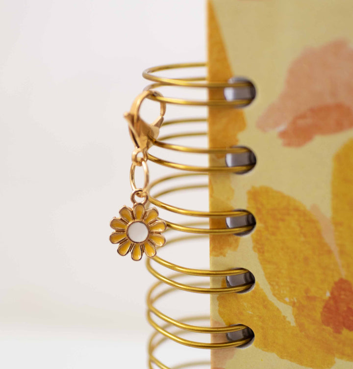 Planner Charm Flor amarilla