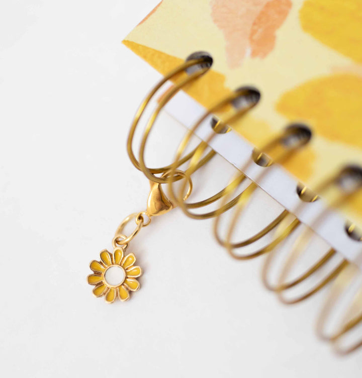 Planner Charm Flor amarilla