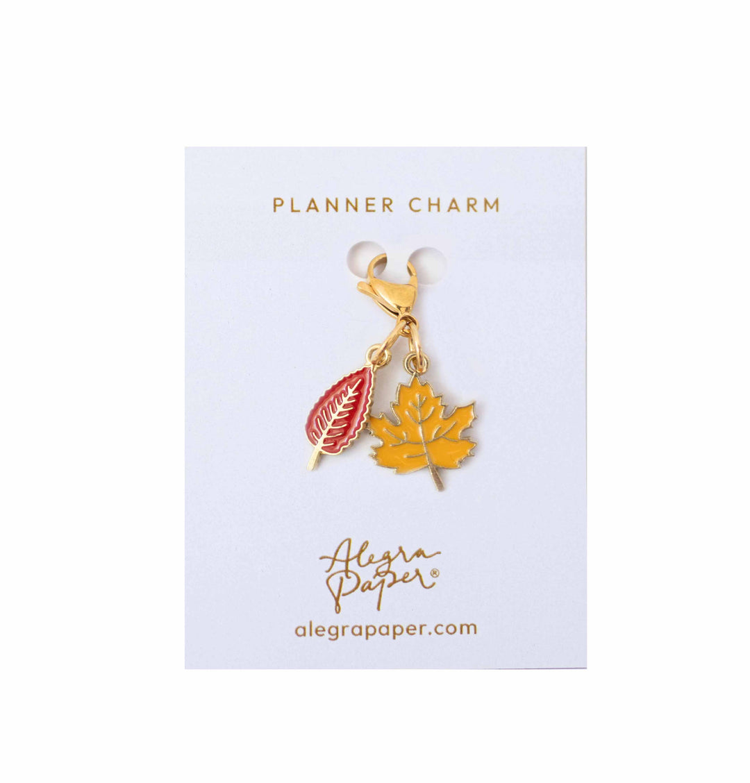 Planner Charm Hojas de otoño
