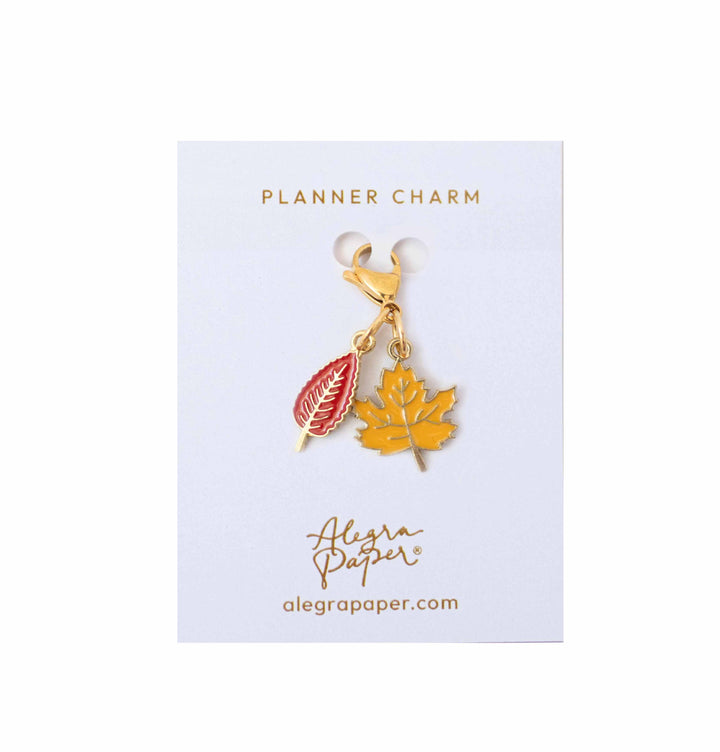 Planner Charm Hojas de otoño