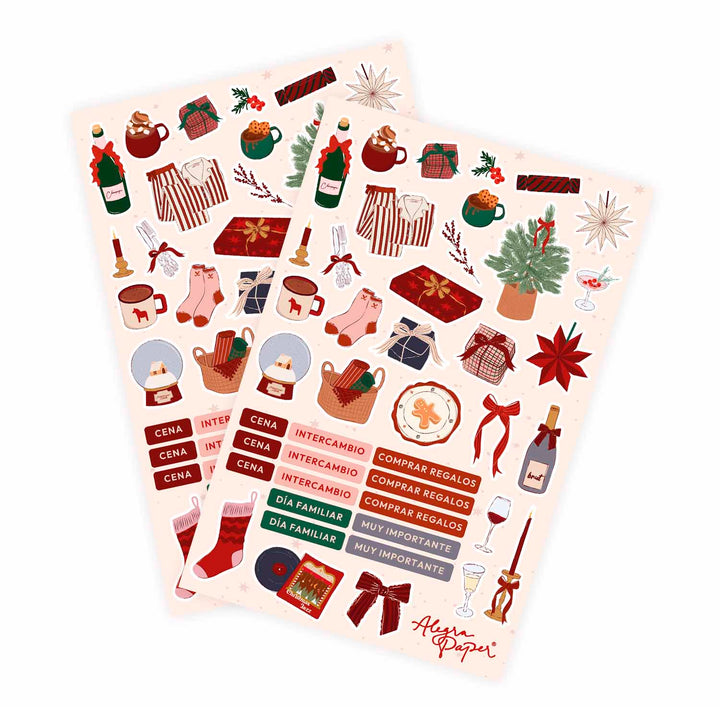 Stickers Clásica Navidad