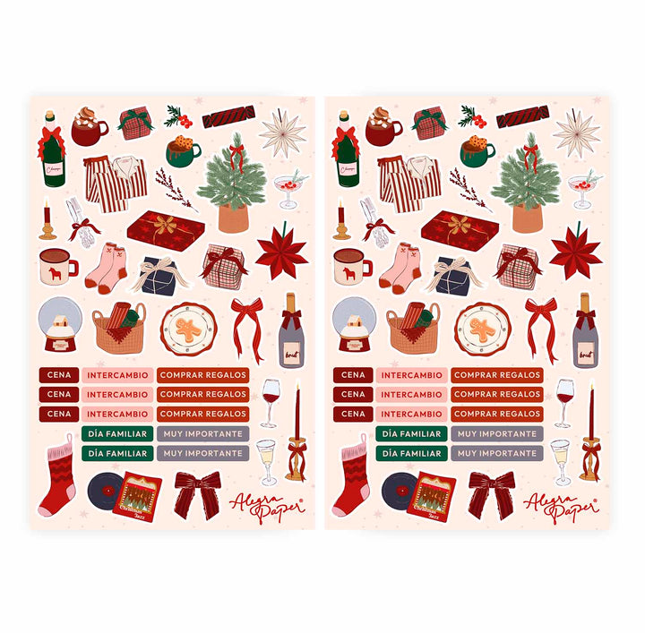 Stickers Clásica Navidad